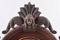 EIGHT DAY CLOCK: An early 20th century walnut eight day Triumph mantel clock by the Ansonia Clock Company - 7