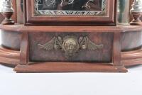 EIGHT DAY CLOCK: An early 20th century walnut eight day Triumph mantel clock by the Ansonia Clock Company - 8