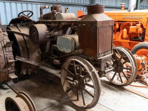 Circa 1920s Rumley Tractor, likely Model L