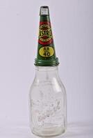 CASTROL: An early Castrol Wakefield oil bottle rack with six embossed bottles including three quart and three pint glass bottles - 20