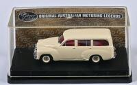 HOLDEN: A 1:43 scale Trax Holden FJ Station Wagon in 1954, cream, TR65, in perspex case