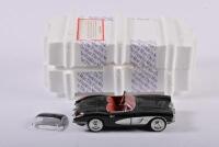 CORVETTE: A 1:24 scale Franklin Mint Precision Models Chevrolet Corvette 1958, black, in fitted box