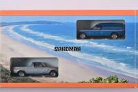 SANDMAN: A set of two 1:43 scale Trax Holden HZ Sandman van/ute, 21st Anniversary, blue/grey, TRS23, in fitted box - 3