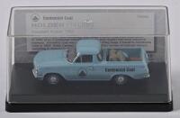 HOLDEN: A 1:43 scale Trax Holden EH Utility in 1963, light blue, centennial coal 20th birthday anniversary, TR54G, in perspex case