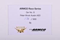 PETER BROCK: A limited edition 1:43 scale Models56 Austin A30 Sport Sedan as race by Brock, #79, with COA numbered 176/500, in fitted box - 4
