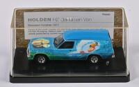 SANDMAN: A 1:43 scale Trax Holden HZ Sandman Van released in 1977, blue, TR23C, in double fitted box