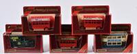 COMMERCIAL VEHICLES: Five 1:35 scale Matchbox COMMERCIAL vehicles as Preston Tramcar, Talbot Van 1927, Aec Omnibus 1922, models of yesteryear, in fitted box