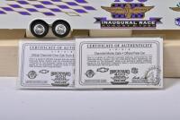 CHEVROLET: A limited edition 1:24 scale Brookfield Collectors Chevrolet Crew Cab Truck & Trailer in 1994, Brickyard 400 Official Pace Car Hauler, in poor fitted box condition - 3