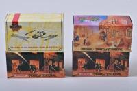 COMMERCIAL VEHICLES: Four 1:40 scale Matchbox COMMERCIAL Vehicles as Mack AC 1920, GMC Van Mercy Hospital, Fire Rescue Van, in fitted box