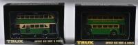 COMMERCIAL BUS: Two 1:76 scale Trux COMMERCIAL Bus as Regent III Double Decker 1946 and Leyland TD5 Titan Double Decker bus, TX6K/TX13, in fitted box