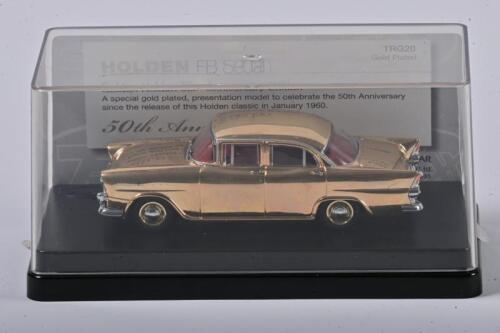 HOLDEN: A 1:43 scale 50th Anniversary Edition 1960 Holden FB Sedan by TRAX , in perspex display box
