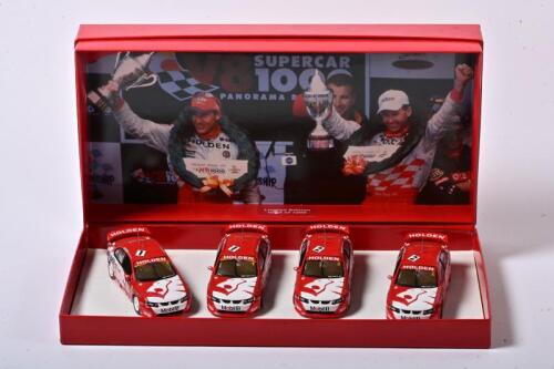 HOLDEN: A set of four 1:43 scale Biante Holden as race by Mark Skaife in 2001 Australian Touring Car Champion, in fitted box