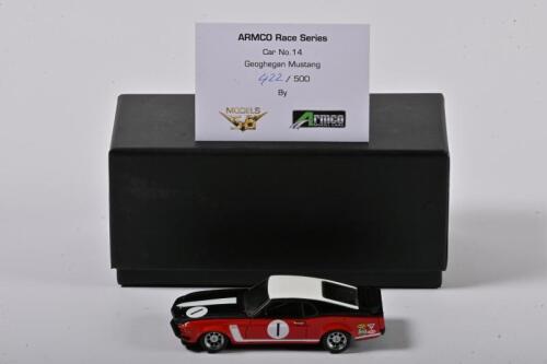 MUSTANG: A 1:43 scale Models56 Mustang GTA Geoghegan 1967 race series, with COA numbered 422/500, in fitted box without perspex case
