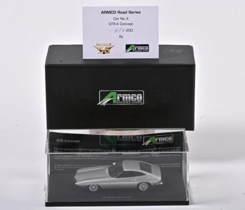 GTR-X: A 1:43 scale Models56 GTR-X Concept, silver, with COA numbered 47/200, in fitted box