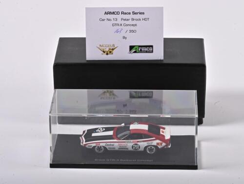 GTR-X: A 1:43 scale Models56 GTR-X Concept as race by Peter Brock HDT in Bathurst, #28, with COA numbered 63/350, in fitted box