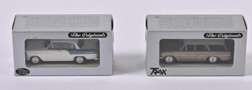 HOLDEN: Two 1:43 scale Trax Holden EH Premier Wagon released 1963, Holden FC Sedan released 1958, TR6D/TR13K, in fitted box