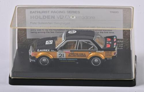 HOLDEN: A 1:43 scale Trax Holden VB Commodore as race by Gulson/Geoghegan, #21, TR60D, in perspex box