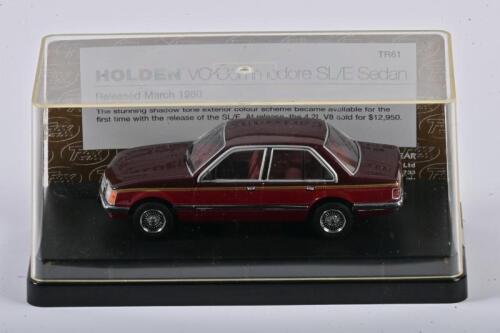 HOLDEN: A 1:43 scale Trax Holden VC Commodore SL/E Sedan released 1980, TR61, in perspex case