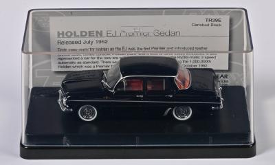 HOLDEN: A 1:43 scale Trax Holden EJ Premier Sedan 1962, Carlsbad black, TR39E, in perspex case