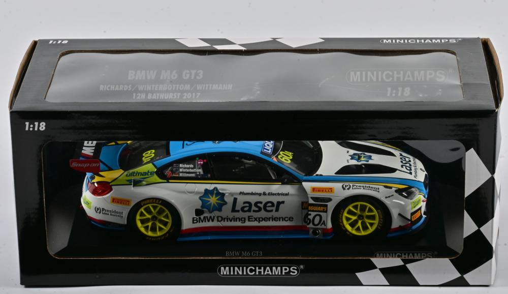 BMW: A limited edition 1:18 scale Minichamps BMW M6 GT3 as raced