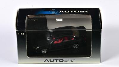 COMMODORE: A 1:43 scale Autoart Holden Commodore VY SS, Phantom Black, with COA numbered 1116/3000, in fitted box