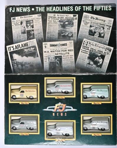 COMMERCIAL VEHICLES: Four 1:45 scale Matchbox COMMERCIAL Vehicles including 1937 GMC Lieferwagen with different companies livery, Models of YesterYear, Y12C/Y12/YPP 07, in fitted box