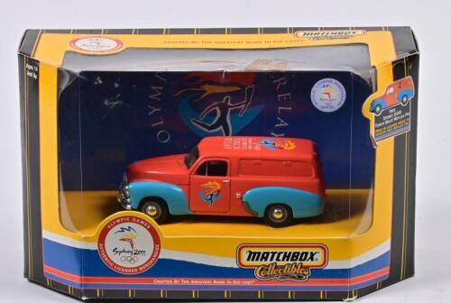 OLYMPIC GAMES: A 1:43 scale Matchbox Olympic Torch Relay Sydney 2000, Holden FJ 1956, Panel Van, Utility, in fitted box