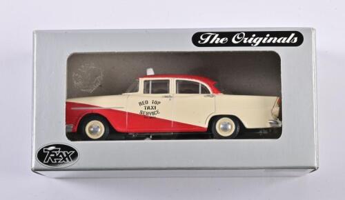 HOLDEN: A 1:43 scale Trax Holden FB Sedan, Aussie Taxi Series, red top taxi service, TR20G, in fitted box