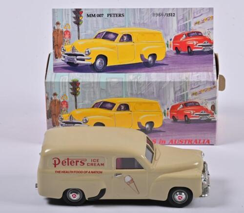 HOLDEN FJ: A limited edition 1:25 scale Mint and Boxed Collectible Models Holden FJ Van Peters, MB007, with COA numbered 966/1512, in fitted box
