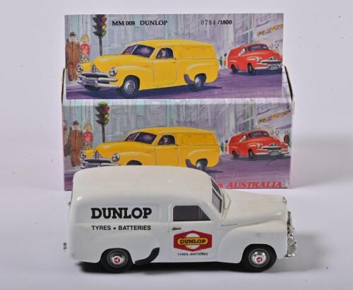 HOLDEN FJ: A limited edition 1:25 scale Mint and Boxed Collectible Models Holden FJ Van Dunlop, MB008, with COA numbered 784/1800, in fitted box