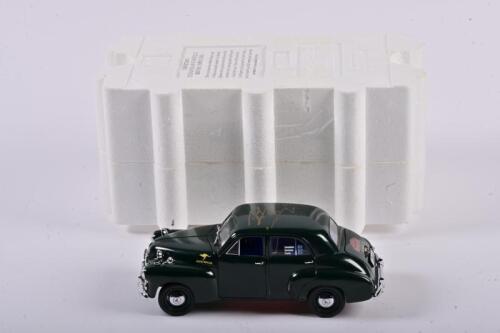 HOLDEN: A 1:24 scale Trax Holden 48-215 later known as the FX as raced by Lowndes/Davison/Poole in the 1953 177 Rallye Monte Carlo, roof signed by Lowndes and Davison, in fitted box