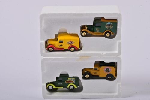 MICRO BREWERIES: Two sets of two 1:60 scale Matchbox American Micro Breweries Collection, COMMERCIAL vehicles, in fitted box