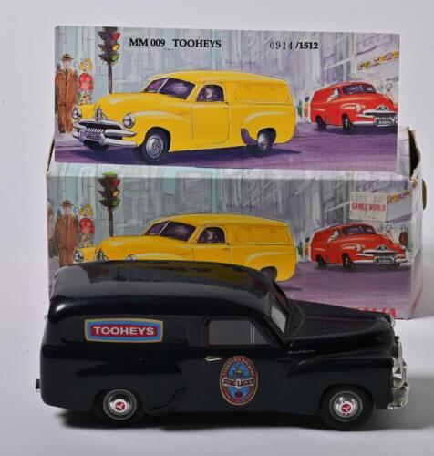 HOLDEN FJ: A limited edition 1:25 scale Mint and Boxed Collectible Models Holden FJ Van Tooheys, MB009, with COA numbered 914/1512, in fitted box