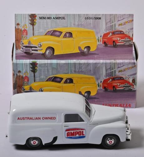 HOLDEN FJ: A limited edition 1:25 scale Mint and Boxed Collectible Models Holden FJ Van Ampol, MM003, with COA numbered 896/1008, in fitted box