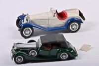MODELS: Two models, including a 1:18 scale Bburago 1932 Alfa Romeo and a 1:24 scale Franklin Mint 1938 Alvis