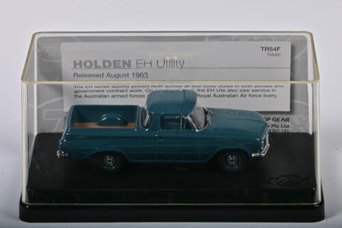 HOLDEN: A 1:43 scale Trax Holden EH Utility in 1963, blue, TR54F, in perspex case