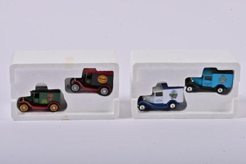 FORD: Two sets of two 1:60 scale Matchbox American Micro Breweries Collection including Ford Model A/Ford Model T, in fitted box