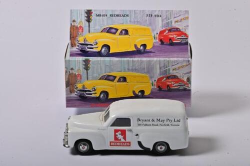 HOLDEN FJ: A limited edition 1:25 scale Mint and Boxed Collectible Models Holden FJ Van RedHeads, MB019, with COA numbered 519/1512, in fitted box