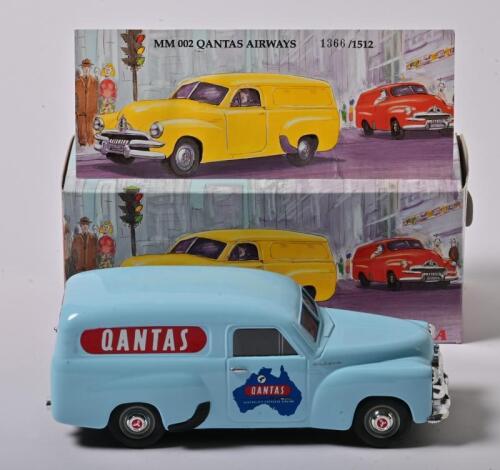 HOLDEN FJ: A limited edition 1:25 scale Mint and Boxed Collectible Models Holden FJ Van Qantas Airways, MM002, with COA numbered 1366/1512, in fitted box