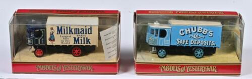 GARRET WAGON: Two 1:59 scale Matchbox Garrett Steam Wagon 1929, in fitted window box