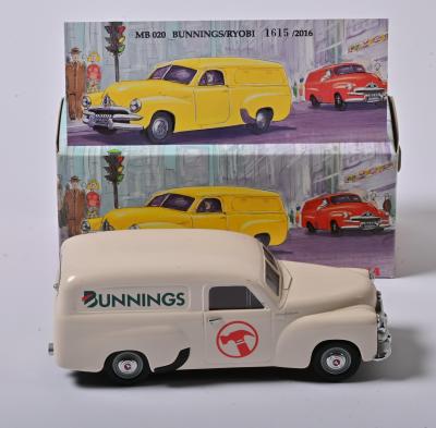 HOLDEN FJ: A limited edition 1:25 scale Mint and Boxed Collectible Models Holden FJ Van Bunnings, MB020, with COA numbered 1615/2016, in fitted box