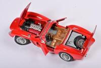 FERRARI: Two 1:18/1:25 scale Bburago Ferrari 250 Le Mans 1965, yellow, mounted in plastic base and Ferrari 250 Testa Rossa 1957, red, no box - 4