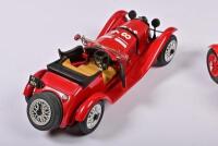 ALFA ROMEO ALFETTA: Two 1:18 scale Bburago Alfa Romeo 2300 Monza and Alfetta 1750 by Polistil, made in Italy - 2