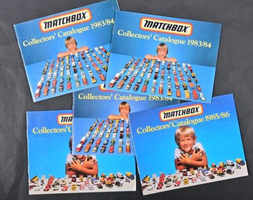 COLLECTORS CATALOGUE: Five Collectors Catalogue 1983/84 and 1985/86 by Matchbox, good conditions