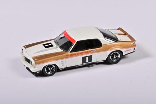 IAN PETE GEOGHEGAN: A limited edition 1:43 scale of Ian 'Pete' Geoghegan's #1 Holden HJ Monaro from the 1975 Australian Touring Car Championships, slight damaged, no box, It is a limited edition model (only 500 produced)