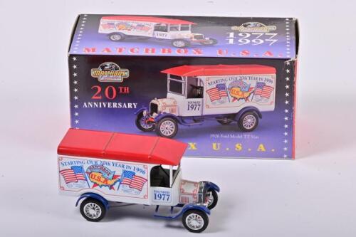 FORD: A limited edition 1:43 scale Matchbox U.S.A COMMERCIAL vehicle 1926 Ford model TT, 20th anniversary, limited edition (3500), in fitted box