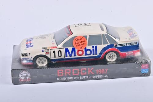 BROCK: A 1:18 scale Holden Brock 1987 money box with butter toffees (100g), no box