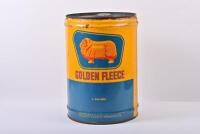 GOLDEN FLEECE: A circa 1960s five-gallon Golden Fleece oil drum (EXTRA IMAGES ADDED) - 2