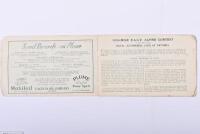 ALPINE RALLY: An interesting and original March 1924 'Programme 1250 MILES ALPINE MOTOR TRIAL' programme for Australia's third alpine reliability rally as organised by the ROYAL AUTOMOBILE CLUB of VICTORIA. Rare item. (Updated description) - 2