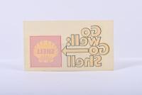SHELL: An original 1970's 'Go well: Go Shell' decal
